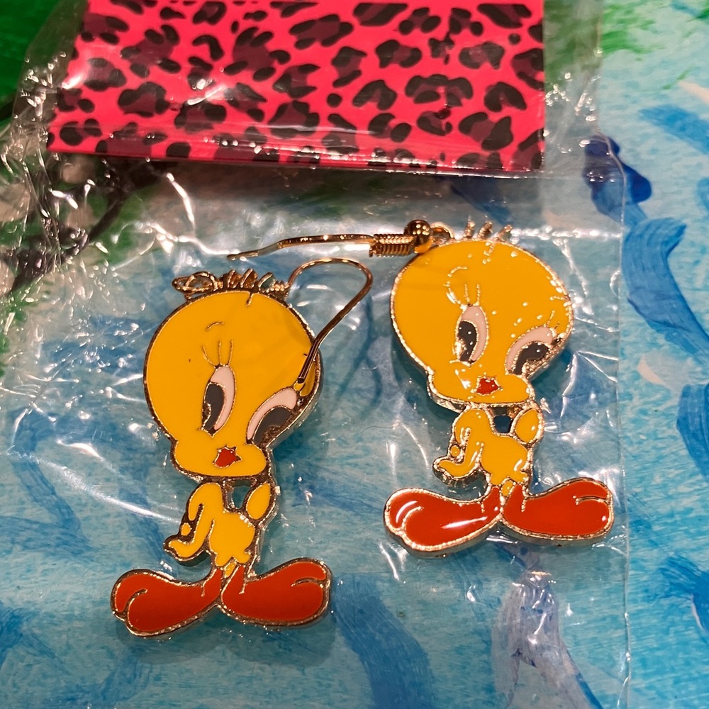 Tweety Bird Earrings Betsy Johnson